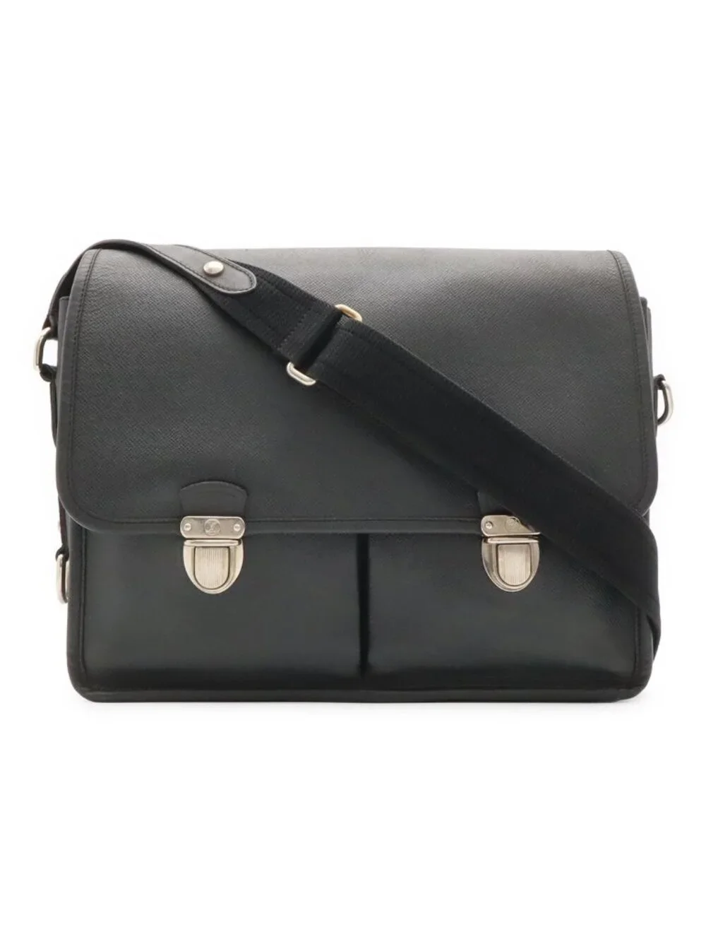 Louis Vuitton Taiga Arecreasing I Shoulder Bag Crossbody Ardoise Black Silver